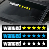 Modes Vējstikls Elektriskais LED Meklējamo automašīnu logu Uzlīmes Auto Motociklu Drošības Brīdinājuma zīmes Auto Uzlīmes Dekorācijas uzlīme