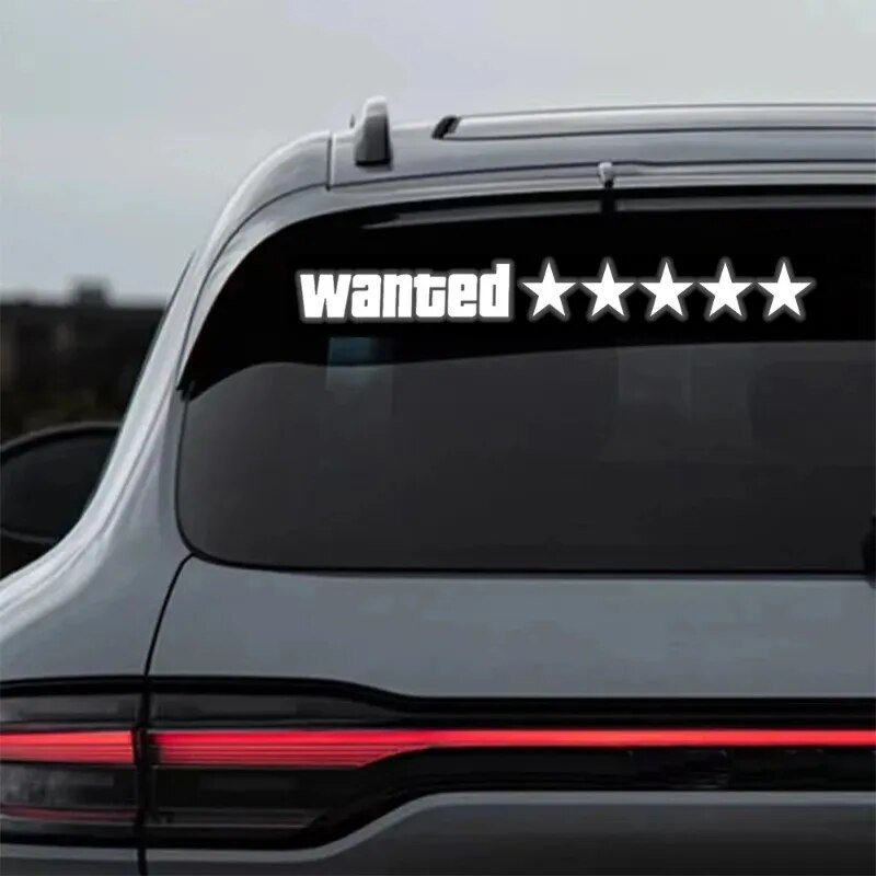 Modes Vējstikls Elektriskais LED Meklējamo automašīnu logu Uzlīmes Auto Motociklu Drošības Brīdinājuma zīmes Auto Uzlīmes Dekorācijas uzlīme