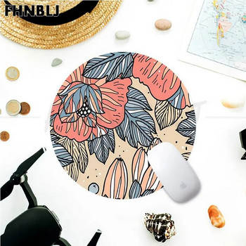 Green Leaf Flower Rubber Small Desktop Desk Mat Kawaii Gaming Accessories Students Writing Pad Mouse Pad For PC Gamer Mousemat