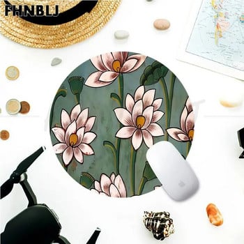 Green Leaf Flower Rubber Small Desktop Desk Mat Kawaii Gaming Accessories Students Writing Pad Mouse Pad For PC Gamer Mousemat