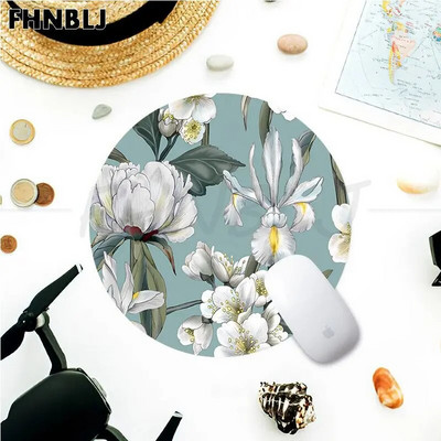 Green Leaf Flower Gumijas mazs galddatora galda paklājiņš Kawaii spēļu piederumi studentiem Rakstāmpaliktnis Peles paliktnis PC Gamer Mousemat