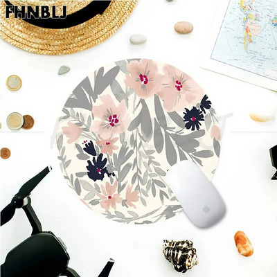 Green Leaf Flower Gumijas mazs galddatora galda paklājiņš Kawaii spēļu piederumi studentiem Rakstāmpaliktnis Peles paliktnis PC Gamer Mousemat