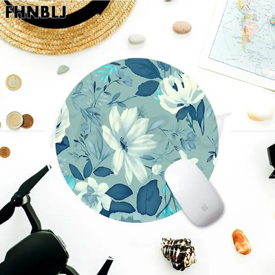 Green Leaf Flower Gumijas mazs galddatora galda paklājiņš Kawaii spēļu piederumi studentiem Rakstāmpaliktnis Peles paliktnis PC Gamer Mousemat