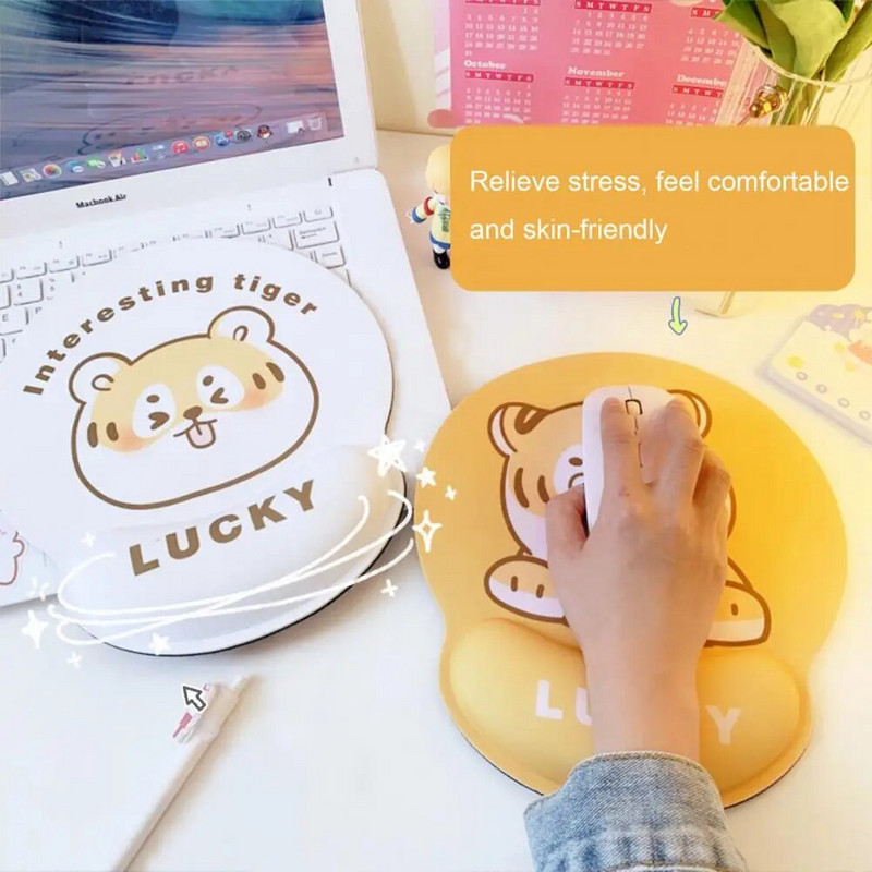 Πληκτρολόγιο Mouse Pad Ποντίκι κινουμένων σχεδίων με στήριγμα καρπού Υπολογιστή για φορητό υπολογιστή χαλί φορητού υπολογιστή με στήριγμα χειρός Mice Pad Gaming με υποστήριξη καρπού