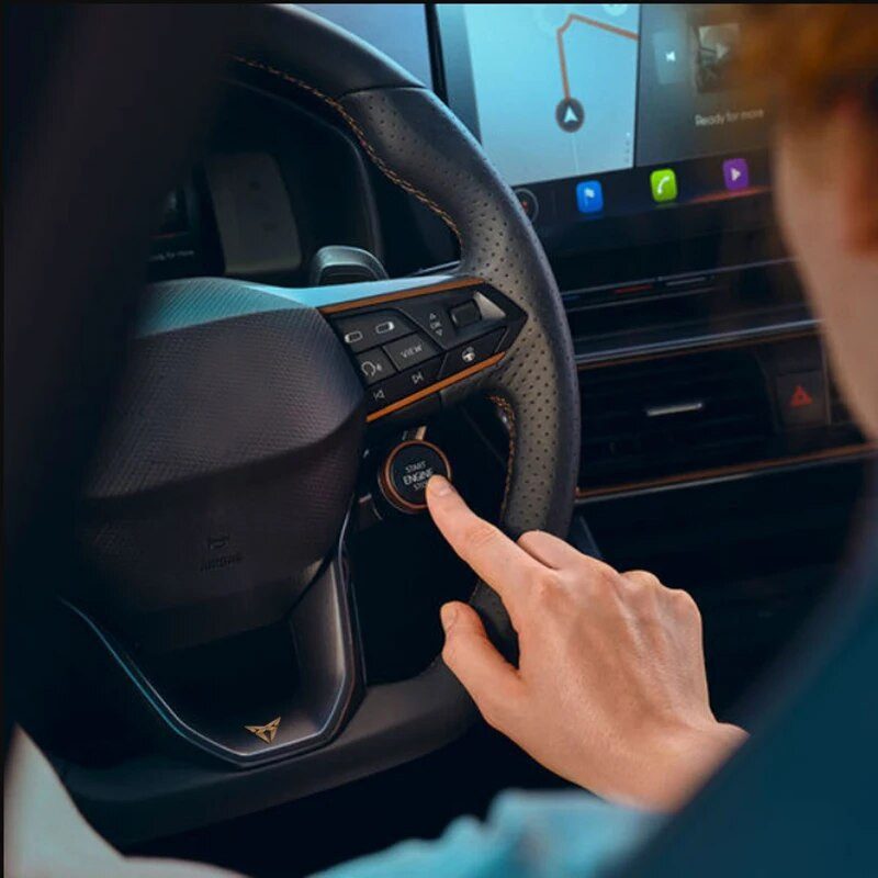 Automašīnas stūre priekš Leon Mk2 Mk3 R Ibiza Altea Exeo Ateca Formentor Alhambra emblēmas 3D uzlīmes logotipa automašīnas salona uzlīme