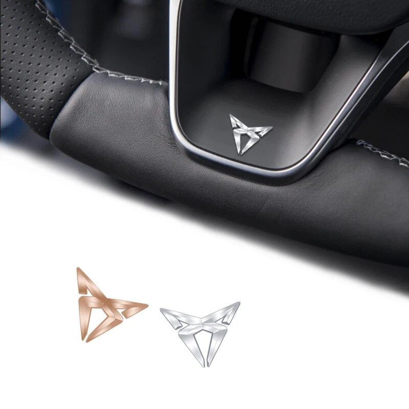 Automašīnas stūre priekš Leon Mk2 Mk3 R Ibiza Altea Exeo Ateca Formentor Alhambra emblēmas 3D uzlīmes logotipa automašīnas salona uzlīme