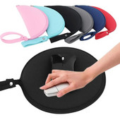 1 geantă de depozitare pentru mouse Pad mouse-ul multifuncțional portabil pentru depozitare pentru mouse-uri Materiale de birou rezistente la uzură 2 în 1 geantă pentru șoareci pentru laptop