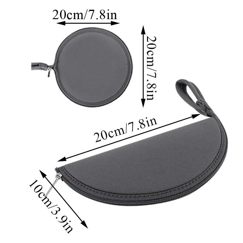 1 geantă de depozitare pentru mouse Pad mouse-ul multifuncțional portabil pentru depozitare pentru mouse-uri Materiale de birou rezistente la uzură 2 în 1 geantă pentru șoareci pentru laptop