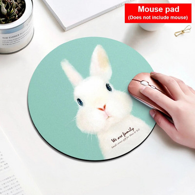 Datora datora tastatūras neslīdošs gumijas galda paklājiņš 200 mm Kawaii apaļais peles paliktnis rakstāmgalda paliktnis klēpjdatora peles paklājiņš birojam коврик для мыши