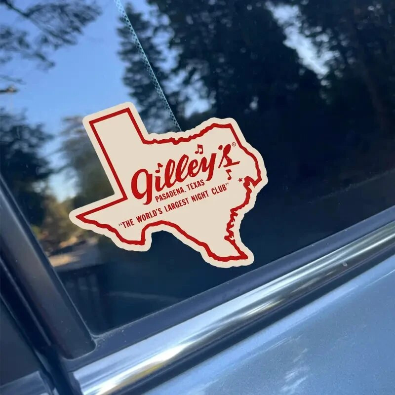 1970. gadu stila Gilley's Night Club Tonk Pasadena TX Texas Country Music Retro ceļojumu uzlīme