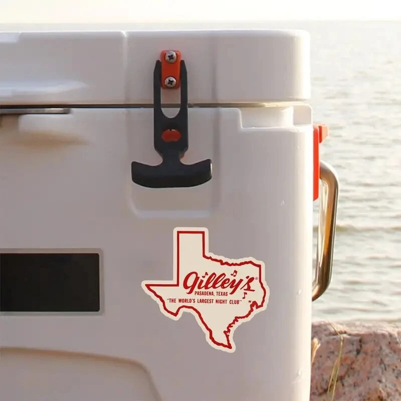 1970. gadu stila Gilley's Night Club Tonk Pasadena TX Texas Country Music Retro ceļojumu uzlīme