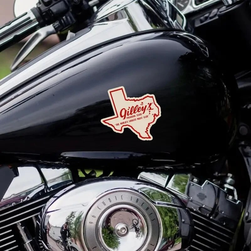 1970. gadu stila Gilley's Night Club Tonk Pasadena TX Texas Country Music Retro ceļojumu uzlīme