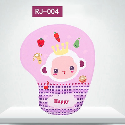 3D karikatūra datora peles paliktnis, plaukstas locītava ērts peļu paklājiņš, neslīdošs balsts, silikona plaukstas paliktnis, rokas biroja darbs spēļu datoriem, klēpjdatoriem