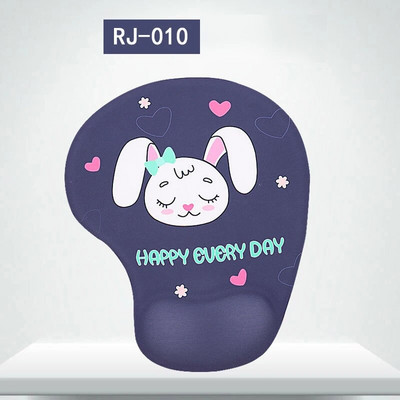 3D karikatūra datora peles paliktnis, plaukstas locītava ērts peļu paklājiņš, neslīdošs balsts, silikona plaukstas paliktnis, rokas biroja darbs spēļu datoriem, klēpjdatoriem