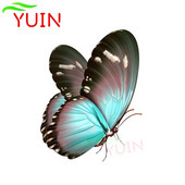 Skaista, ar rokām zīmēta tauriņa auto uzlīme karikatūra stila modes motociklu aksesuāri PVC dekoratīvā ūdensnecaurlaidīgā uzlīme 14*11cm