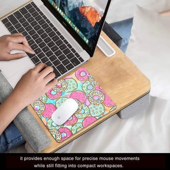 Χαριτωμένο πολύχρωμο ντόνατς Mouse Pad Προσωποποιημένο σχέδιο Αντιολισθητική επιφάνεια από καουτσούκ Μικρό μαξιλάρι γραφείου για υπολογιστές και φορητούς υπολογιστές