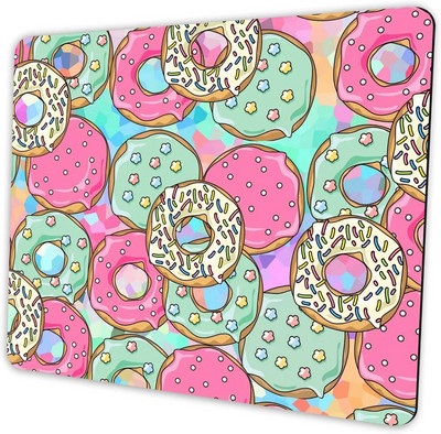 Jauks, krāsains Donuts peles paliktnis, personalizēta dizaina neslīdoša virsma, gumijas pamatne, mazs biroja galda paliktnis datoriem un klēpjdatoriem
