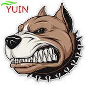 Karikatūras stils Nežēlīgs un mežonīgs suņu modes auto uzlīme PVC uzlīme sauļošanās ūdensizturīga uzlīme 15cm*14cm