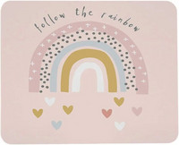 Varavīksnes peles paliktņi plankumaini punktveida varavīksne un sirsniņas rozā vintage smilškrāsas biroja piederumi kabīnes dekors 9,5x7,9 collas