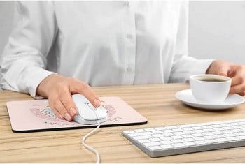 Rainbow Mouse Pads Spotty Dotty Rainbow and Hearts Pink Vintage Beige Αξεσουάρ γραφείου Διακόσμηση καμπίνας 9,5\