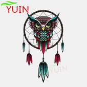 Smieklīgs sapņu ķērējs Pūce Auto uzlīme Mode Grafika Dekorācijas Aksesuāri Personība PVC Ūdensizturīgs Augstas kvalitātes uzlīme 17*10cm