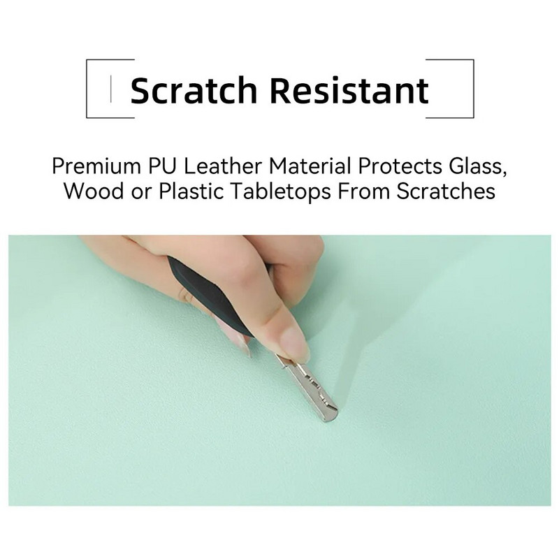 Maza izmēra biroja peles paliktnis Krāsains divpusējs ūdensnecaurlaidīgs darbvirsmas aizsargpaklājiņš PU ādas neslīdošs peles paliktnis klēpjdatoram