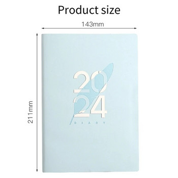 2024 Diary A5 Diary A5 Daily Planner Notebook For Christmas Gift Gift Gift Diaries for 2024 Blue Easy to use