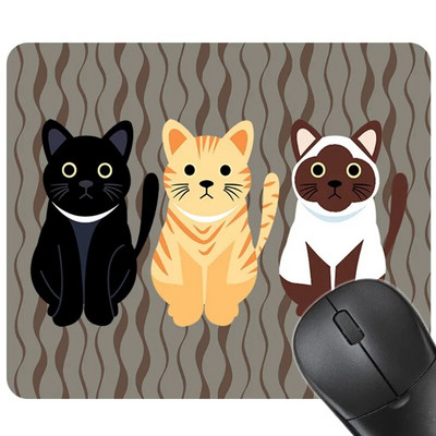 Cartoon 3 Cats Professional spēļu peles paliktnis Premium Mousepad Speed and Control Galda paliktnis 24x20cm peles paklājiņš Augstas kvalitātes galda paklājiņš