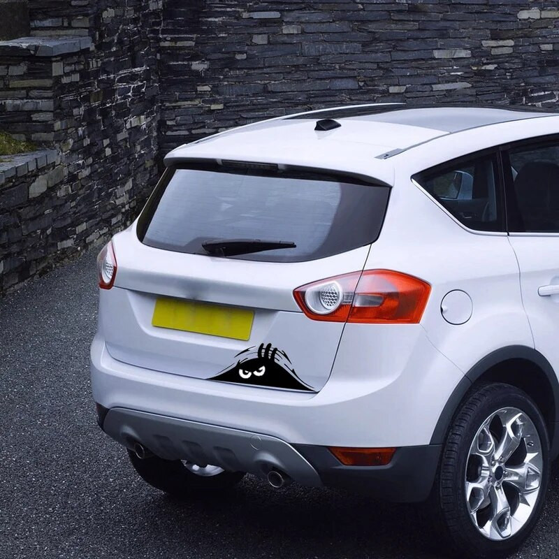 3D pješčano čudovište od dine koje viri naljepnica za automobil Kreativna smiješna naljepnica s vinilnim naljepnicama Obloga Vodootporni dodaci za ukrašavanje automobila