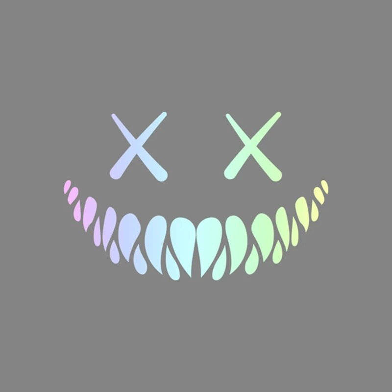 Dēmons, smaidoša seja Automašīnas Uzlīmes Aizmugurējais vējstikls Automašīnas Uzlīme Smieklīga auto Virsbūves noformējums Logu Uzlīme Vinila Ūdensizturīga