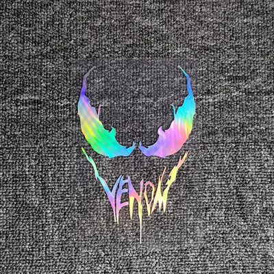 Automašīnu uzlīmes Venom Smieklīgs atstarojošs rotājums priekš vējstikla bagāžnieka bufera motocikla ķiverei klēpjdatoram D30