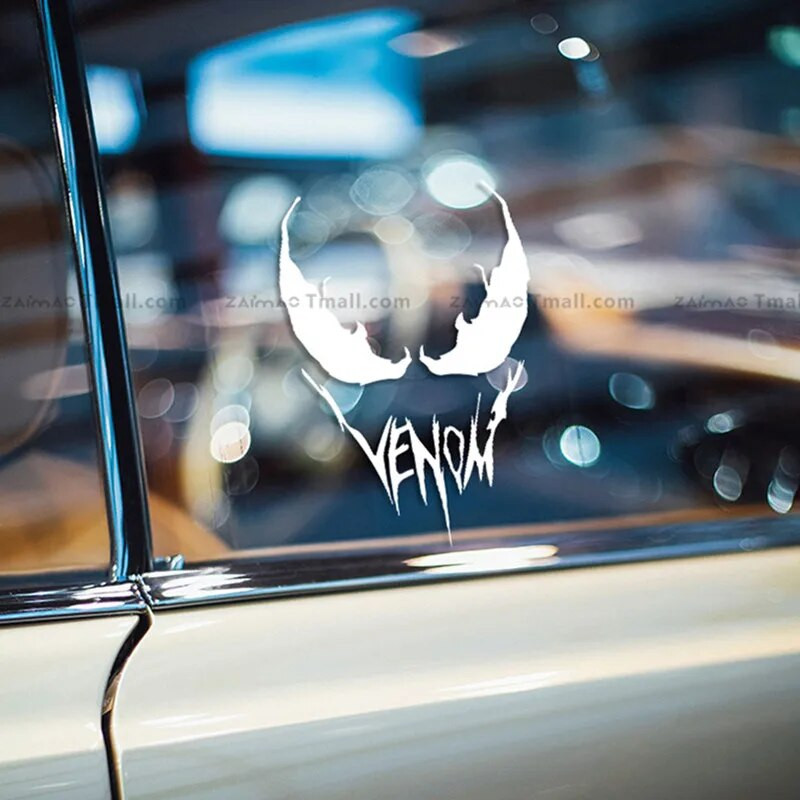 Automašīnu uzlīmes Venom Smieklīgs atstarojošs rotājums priekš vējstikla bagāžnieka bufera motocikla ķiverei klēpjdatoram D30