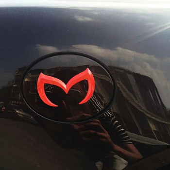 Αυτοκόλλητα αυτοκινήτου Τρισδιάστατο έμβλημα γεύματος Αυτόματο λογότυπο Δημιουργικά διακοσμητικά αυτοκόλλητα για Mazda 3/6 Axela Atenza Auto Tuning Styling D30
