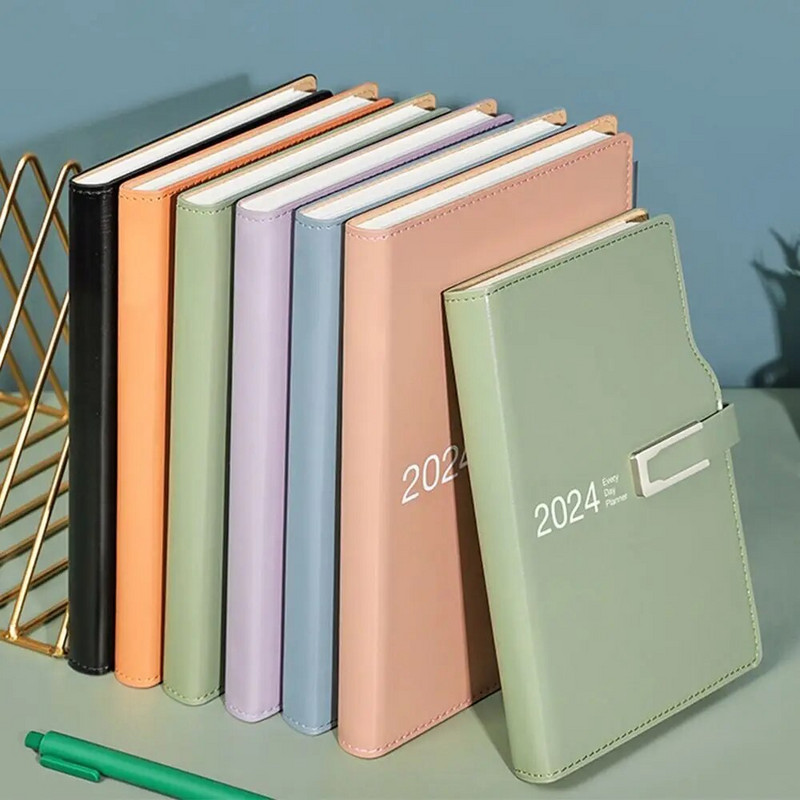 2024. gada piezīmju grāmatiņa A6 dienas kārtība Piezīmju bloknoti Iknedēļas Mēneša Plānotājs Dienasgrāmata Piezīmju grāmatas Biroja grafiks Kancelejas preces