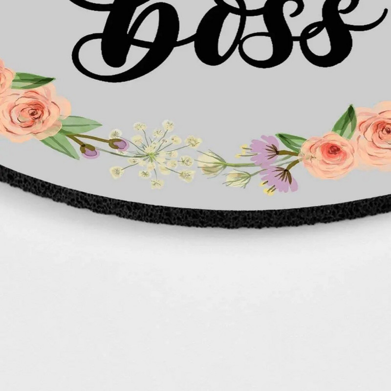 Boss Lady egérpad Egérpad Egyedi egérpad testreszabott kerek, csúszásmentes gumi egérpad 7,9 hüvelykes