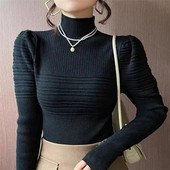2023 Νέα μόδα Γυναικεία χειμωνιάτικα πλεκτά πουλόβερ φθινοπωρινά ζιβάγκο Βασικά πουλόβερ Κορεατικά πουλόβερ Soft Pull Femme