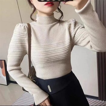 2023 Νέα μόδα Γυναικεία χειμωνιάτικα πλεκτά πουλόβερ φθινοπωρινά ζιβάγκο Βασικά πουλόβερ Κορεατικά πουλόβερ Soft Pull Femme