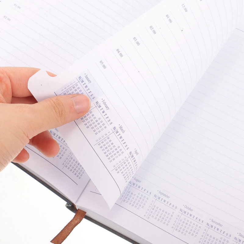 2024 Agenda Book Üzleti tervezés jegyzetfüzet Kényelmes tanulmányi tervező Heti Havi Napi Dátumozatlan év Jegyzettömb