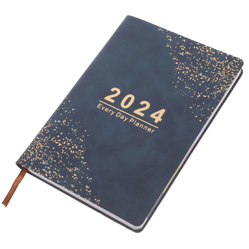 2024 Agenda Book Üzleti tervezés jegyzetfüzet Kényelmes tanulmányi tervező Heti Havi Napi Dátumozatlan év Jegyzettömb