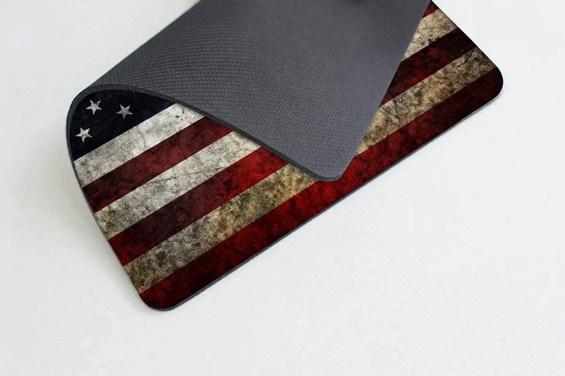 Amerikas Savienoto Valstu valsts karoga peles paliktnis, neslīdošs gumijas pamatnes peles paliktņi datoriem klēpjdatoru biroja galda piederumi, peles paliktņi