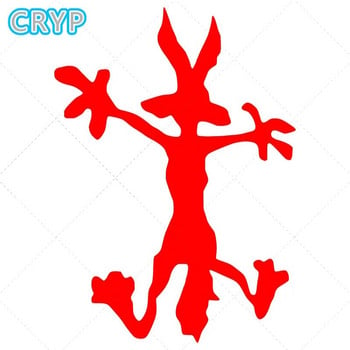 Vinyl Dent επισκευή Αυτοκόλλητο Αυτοκόλλητο Wile E Coyote Decal Φορητός υπολογιστής αγώνων μοτοσυκλετών Κράνος υπολογιστή σερφ Κάμπινγκ αυτοκόλλητο κομμένο αυτοκόλλητο