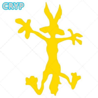 Vinila iespiedumu remonta uzlīme Wile E Coyote Decal Motociklu Sacīkšu Piezīmjdatoru Datoru Ķivere Sērfings Kempings Auto Die Cut Uzlīme