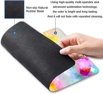 Έγχρωμο μαρμάρινο Mouse Pad Μοναδικής σχεδίασης Αντιολισθητική βάση από καουτσούκ για επιτραπέζιους υπολογιστές και ποντικί για φορητό υπολογιστή 9,5X7,9 ιντσών