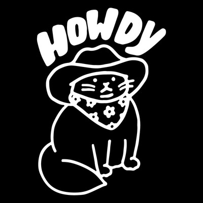 Αστεία αυτοκόλλητα αυτοκινήτου Howdy Cat Design Αυτοκόλλητα παραθύρου αυτοκινήτου Αυτοκόλλητα Laptop Αυτοκόλλητα αδιάβροχα αξεσουάρ βινυλίου Διακοσμητικά