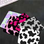 Cow Print DIY sabiezināts peles paliktnis spēļu tastatūras galda paklājiņš Biroja piederumi Istabas dekori Rakstāmgalda paklājiņi