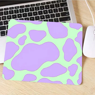 Cow Print DIY sabiezināts peles paliktnis spēļu tastatūras galda paklājiņš Biroja piederumi Istabas dekori Rakstāmgalda paklājiņi