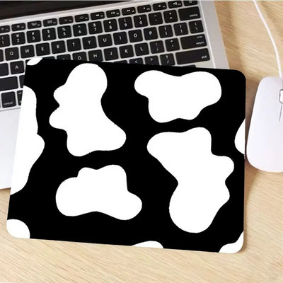Cow Print DIY sabiezināts peles paliktnis spēļu tastatūras galda paklājiņš Biroja piederumi Istabas dekori Rakstāmgalda paklājiņi