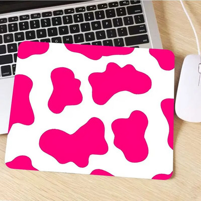 Cow Print DIY sabiezināts peles paliktnis spēļu tastatūras galda paklājiņš Biroja piederumi Istabas dekori Rakstāmgalda paklājiņi