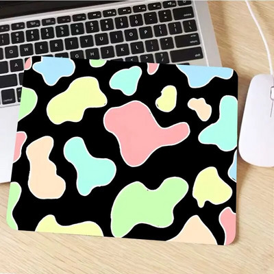 Cow Print DIY sabiezināts peles paliktnis spēļu tastatūras galda paklājiņš Biroja piederumi Istabas dekori Rakstāmgalda paklājiņi