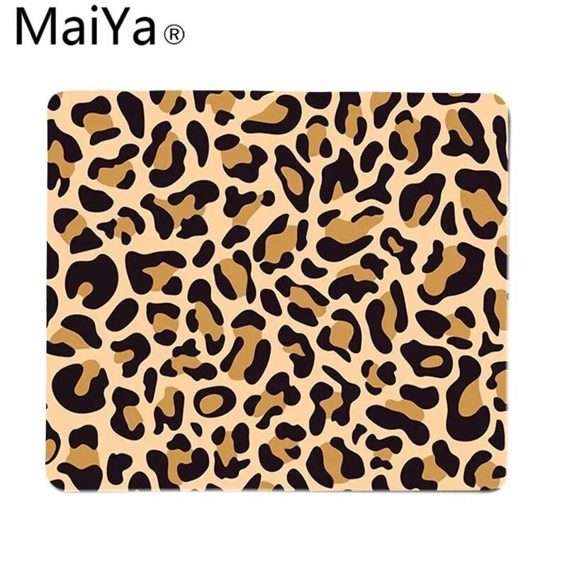 Maiya augstākās kvalitātes Leopard Print Art gumijas pele, izturīga galda peles paliktnis, vairumtirdzniecībā visvairāk pārdotā spēļu paliktņa pele